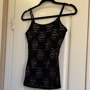 NWT Express Black Lace Camisole Top Size S